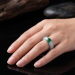 Nhẫn Ngọc Bích Tự Nhiên Xanh Hoa Bay - Ảnh 5