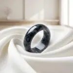 Nhẫn Ngọc Bích Gà Đen Tự Nhiên - Ảnh 3